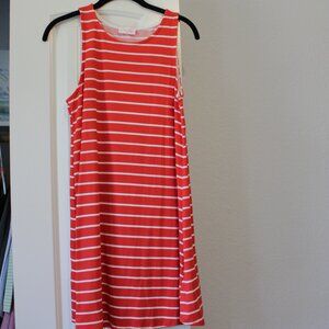 Red & White Tank Dress